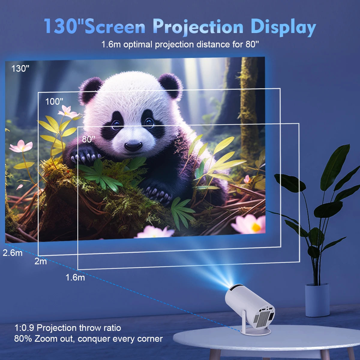 PROJETOR 11 260ANSI FULLHD 4K PORTÁVEL