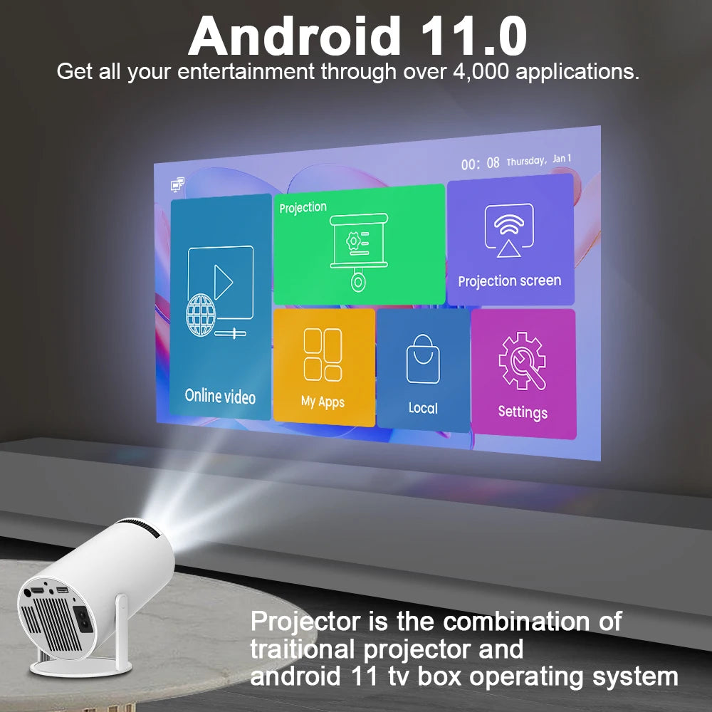 PROJETOR 11 260ANSI FULLHD 4K PORTÁVEL